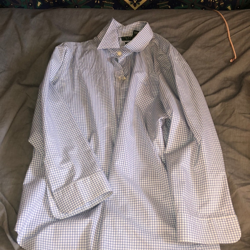 Baby Blue checked Ralph Lauren polo!